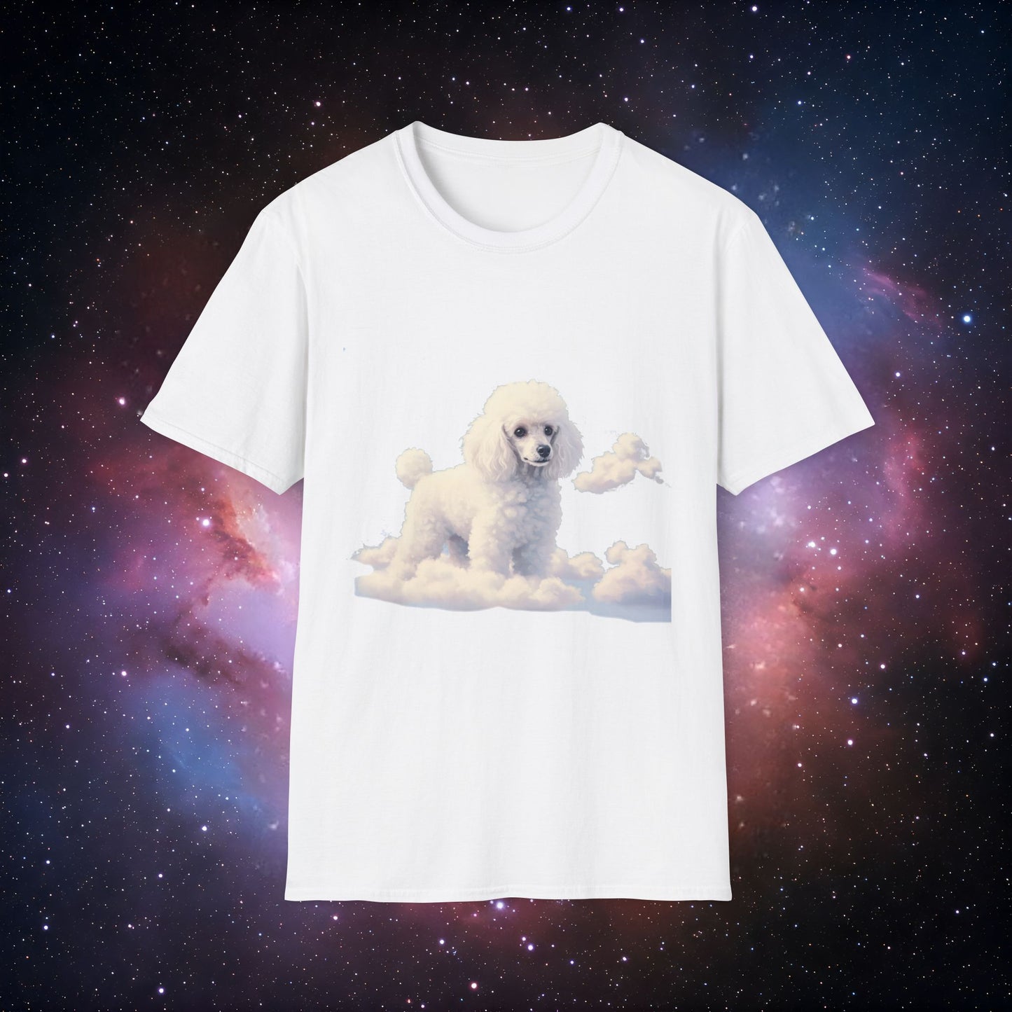Cloud Poodle 2 Unisex Softstyle T-Shirt - Cute Dog Graphic Tee for Animal Lovers