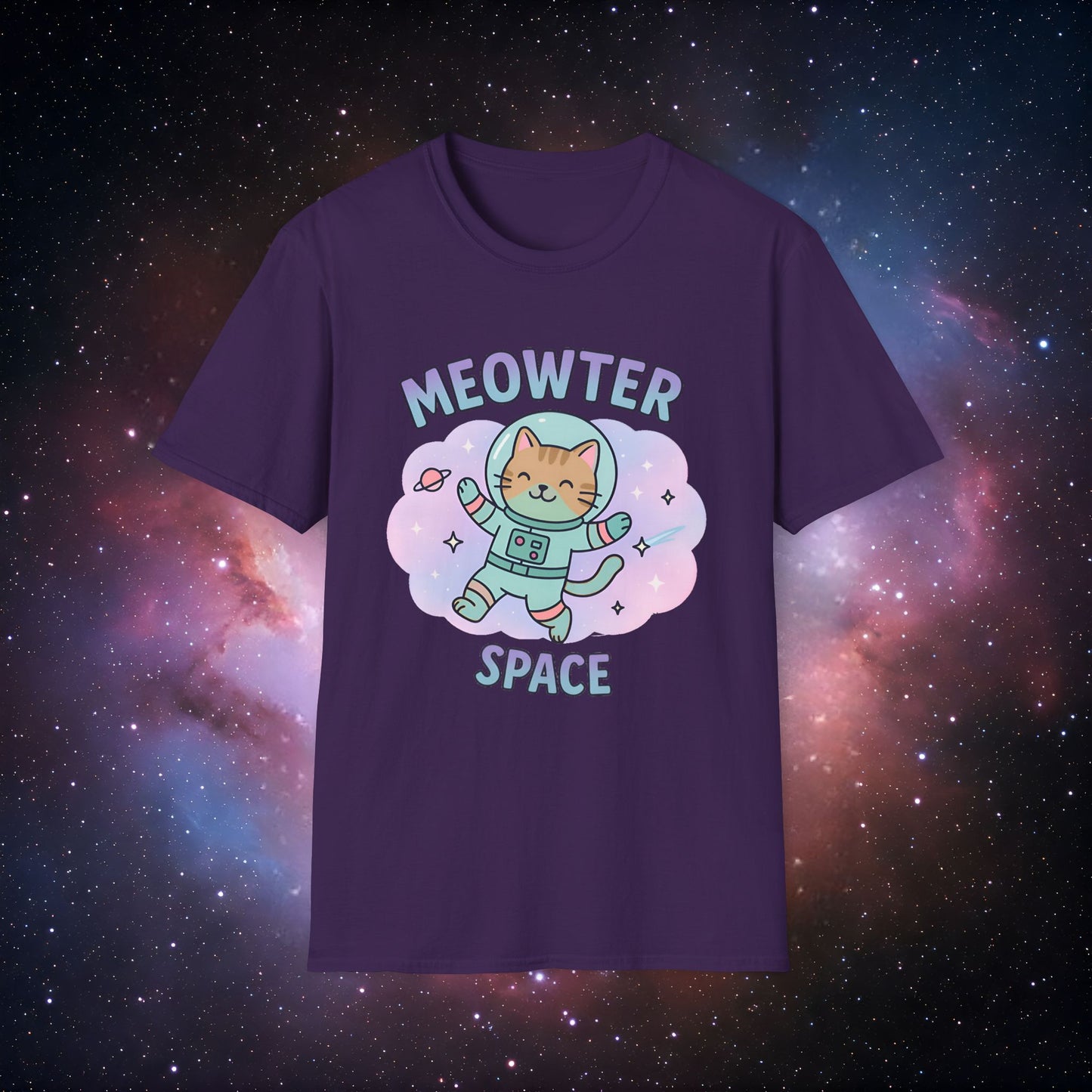 Meowter Space Unisex T-Shirt, Cute Cat Tee