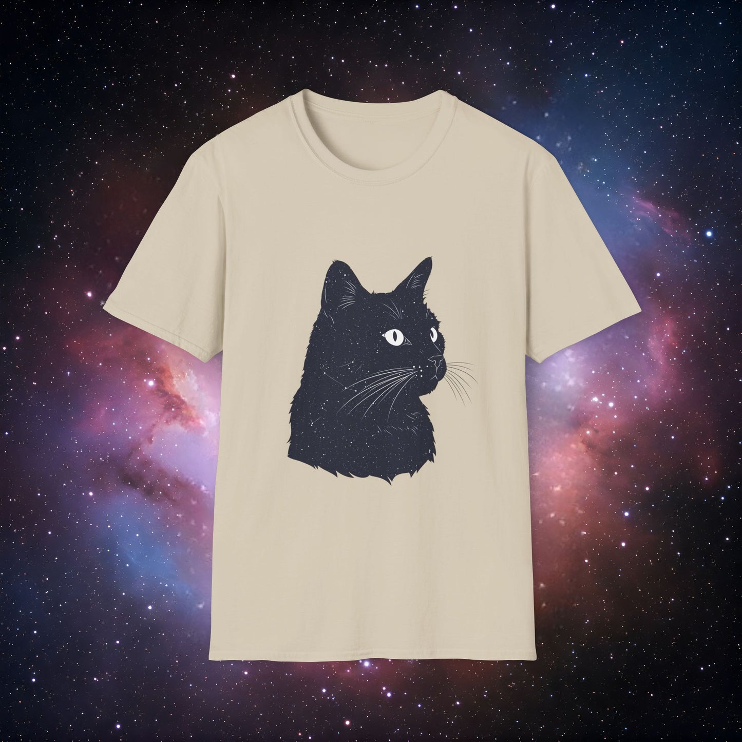 Cosmic Cat 3 Unisex Softstyle T-Shirt - Perfect for Cat Lovers