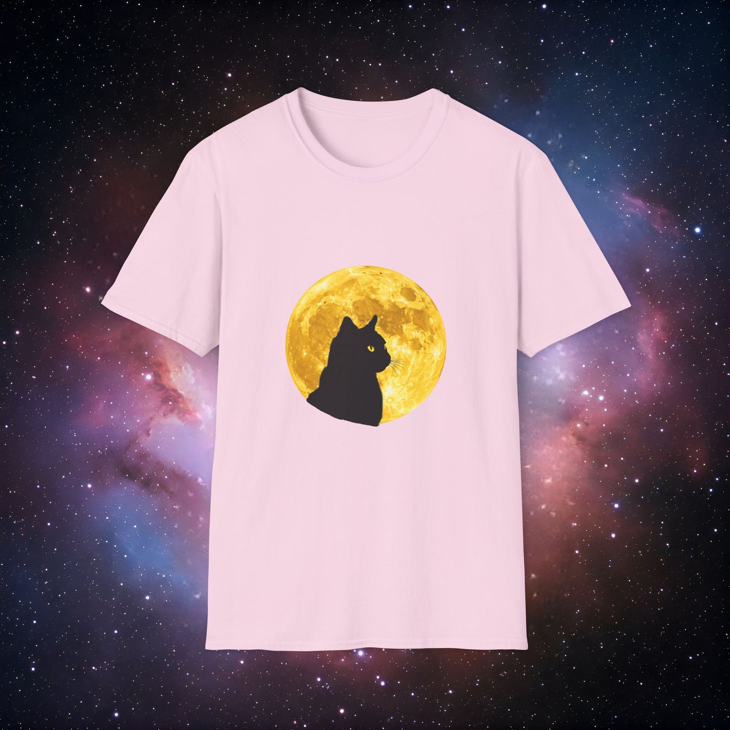 Moonlight Cat 3 Unisex Softstyle T-Shirt