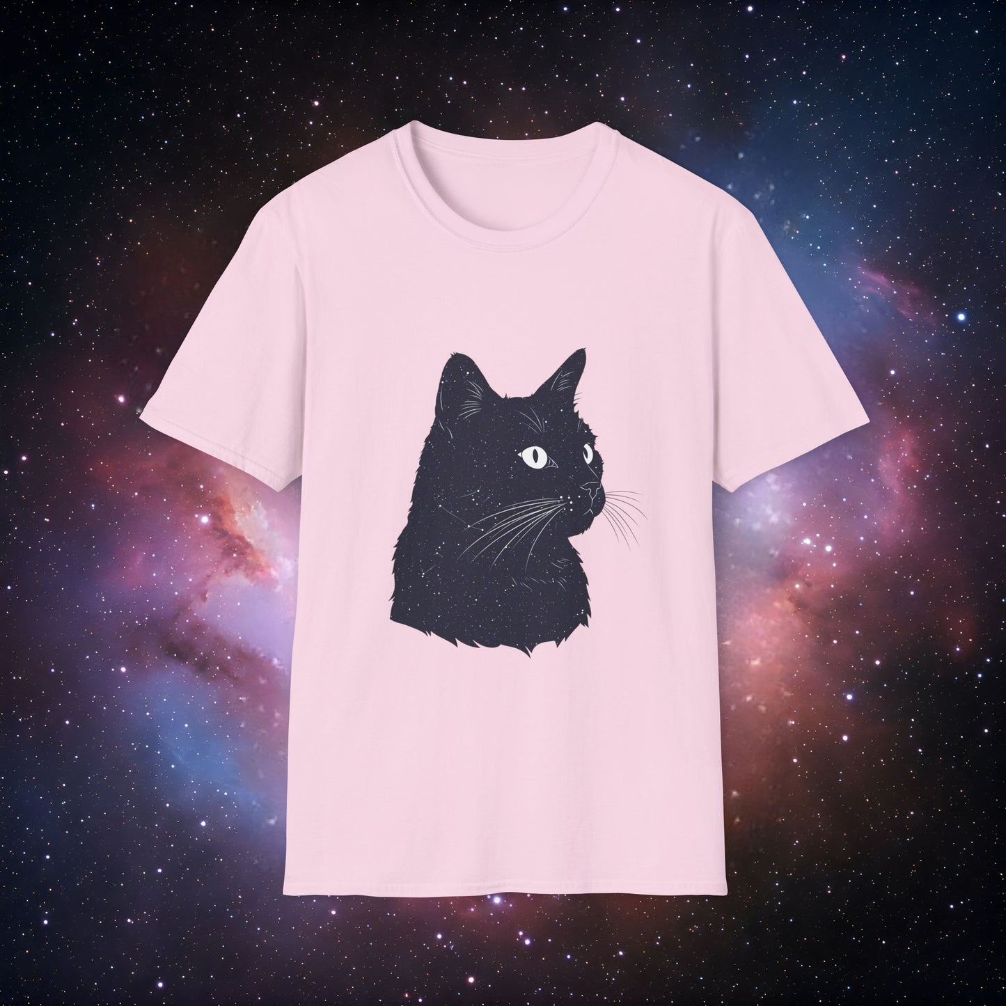 Cosmic Cat 3 Unisex Softstyle T-Shirt - Perfect for Cat Lovers