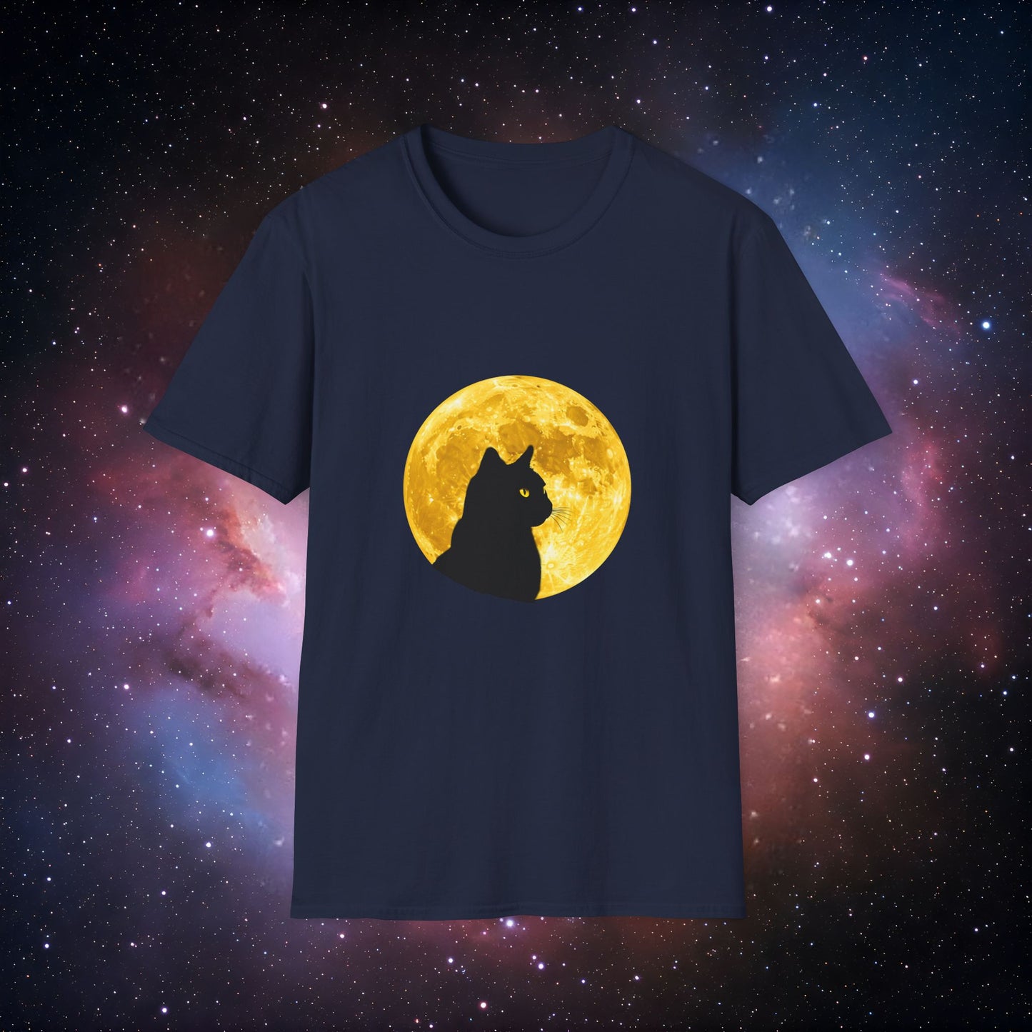 Moonlight Cat 3 Unisex Softstyle T-Shirt