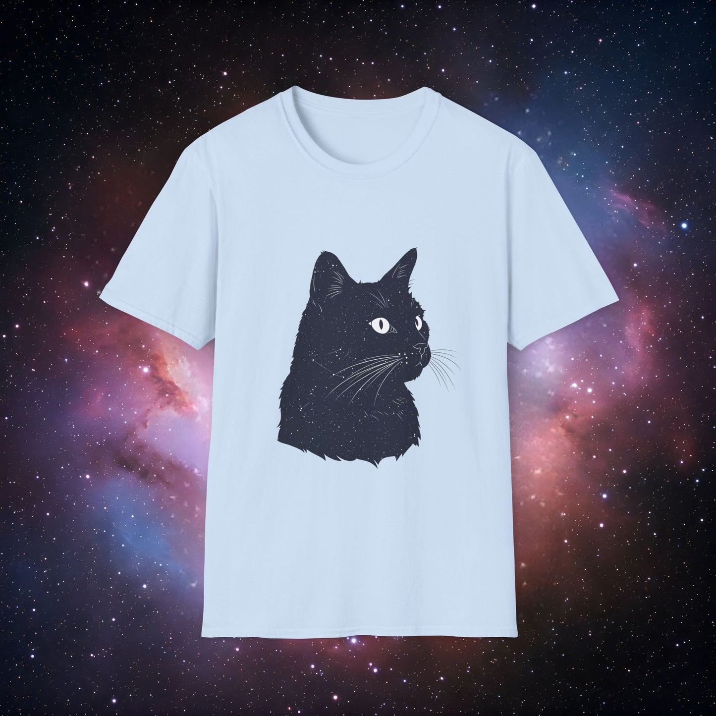 Cosmic Cat 3 Unisex Softstyle T-Shirt - Perfect for Cat Lovers