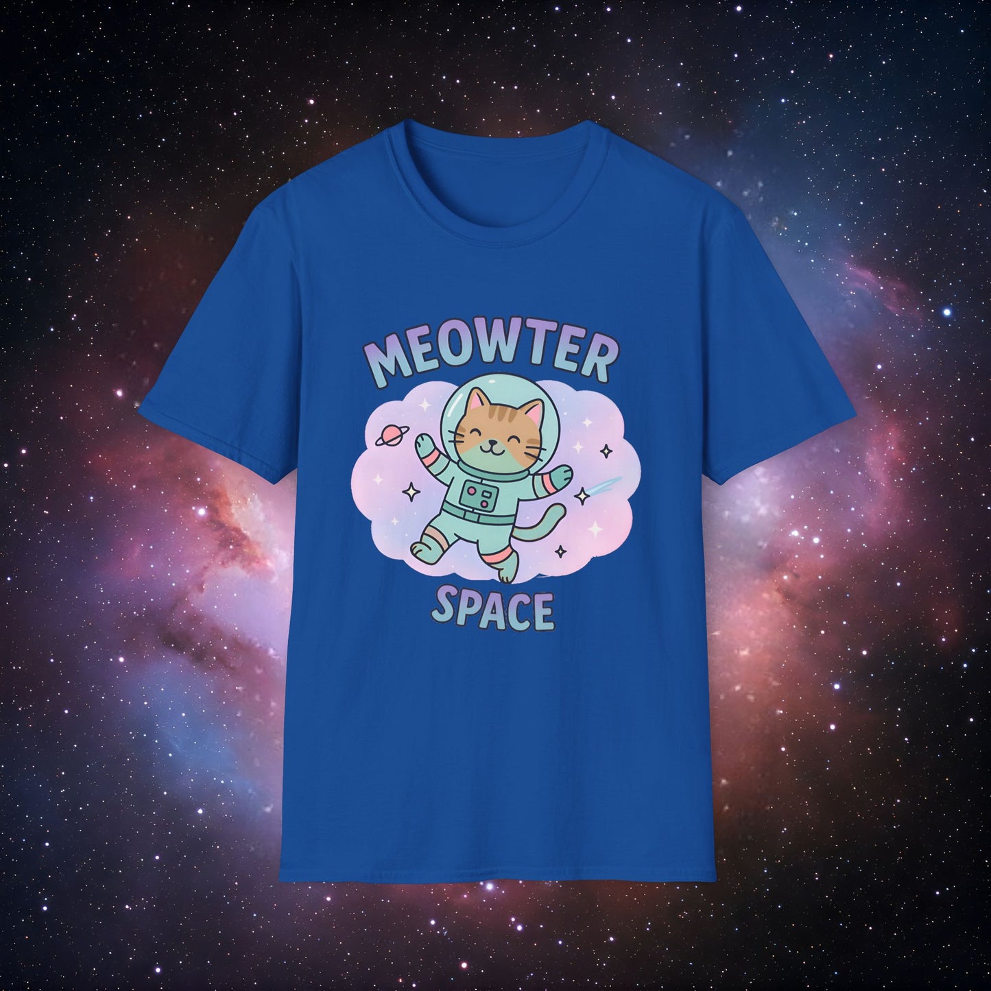Meowter Space Unisex T-Shirt, Cute Cat Tee