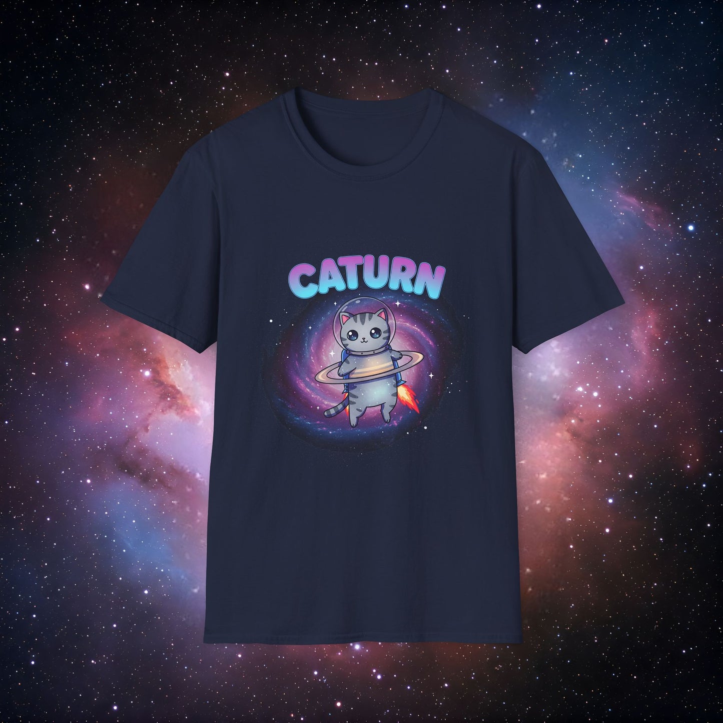 Caturn 2 - Galaxy Cat Unisex T-Shirt