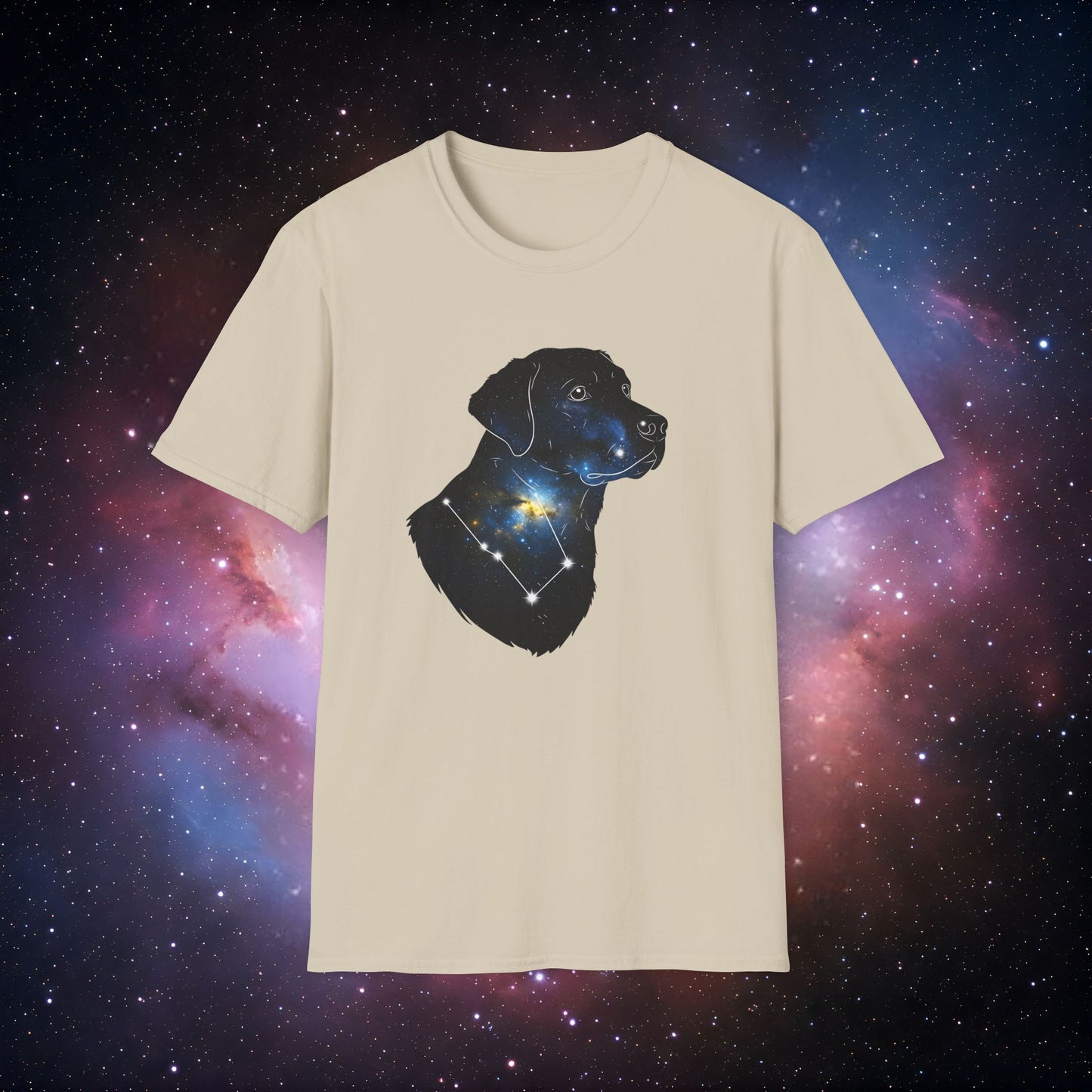 Constellation Dog 4 T-Shirt - Unisex Softstyle Tee for Dog Lovers