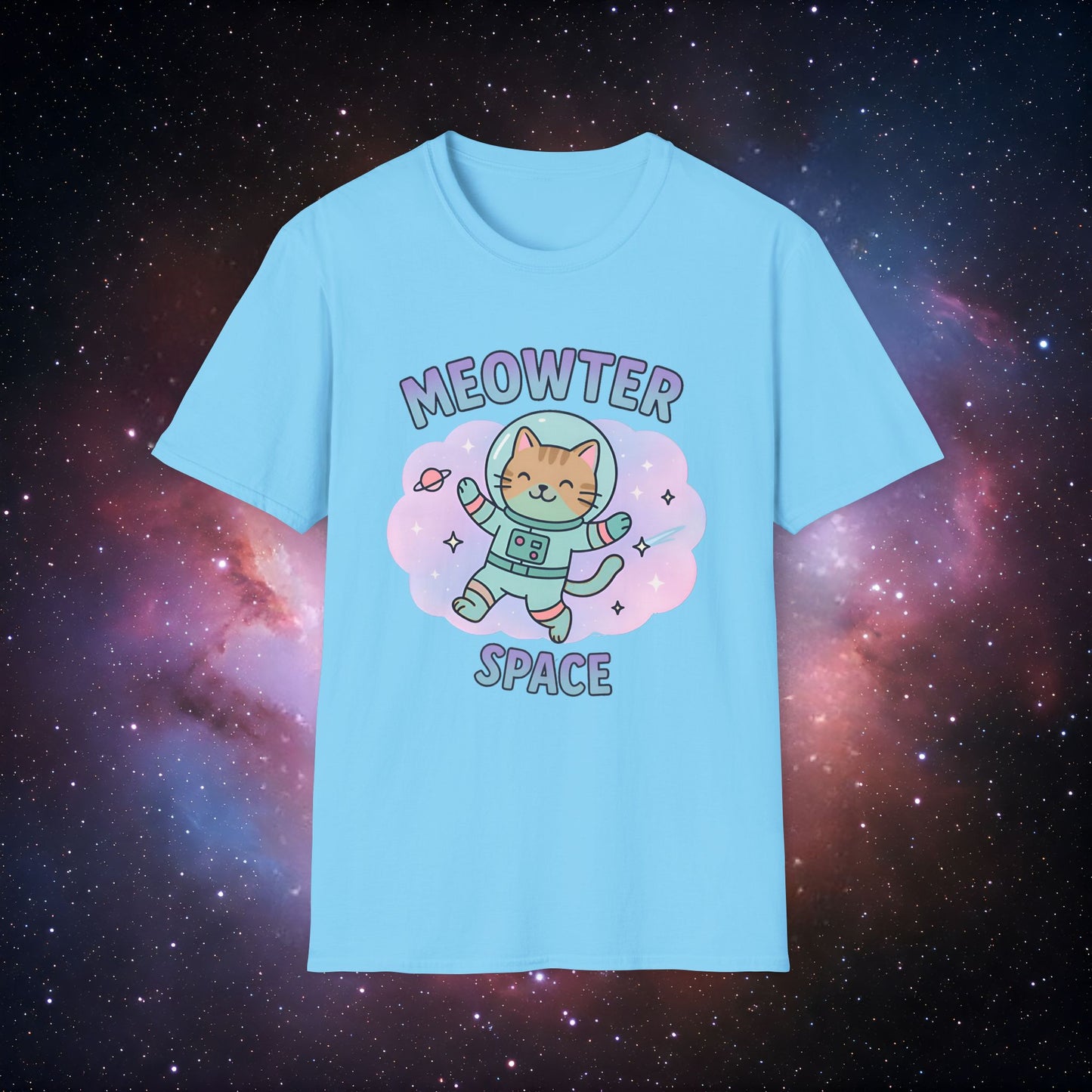 Meowter Space Unisex T-Shirt, Cute Cat Tee