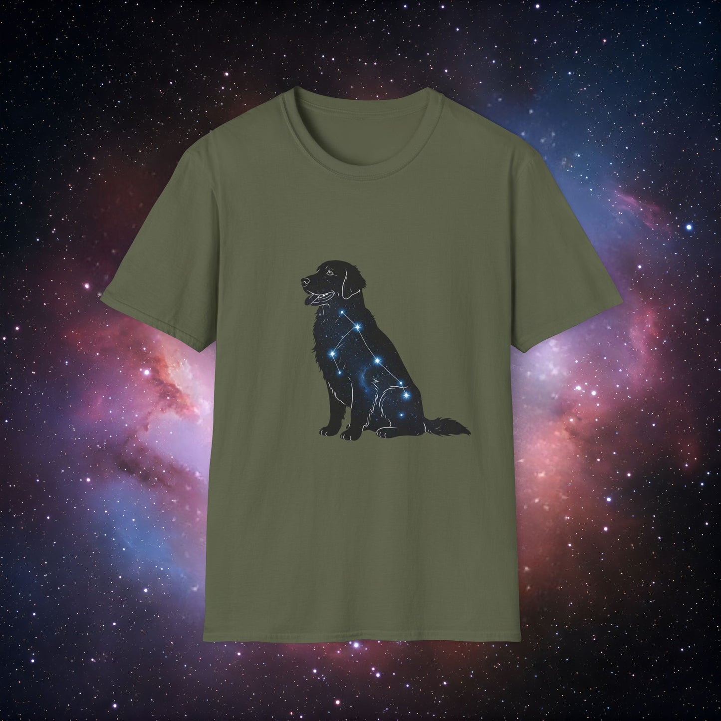 Constellation Dog 2 Unisex Softstyle T-Shirt - Perfect for Pet Lovers