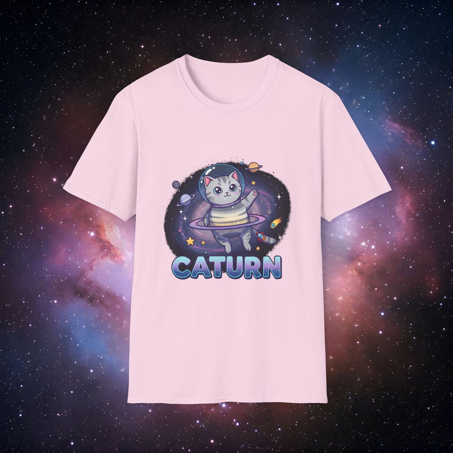 Caturn 1 Graphic T-Shirt - Perfect for Space Lovers