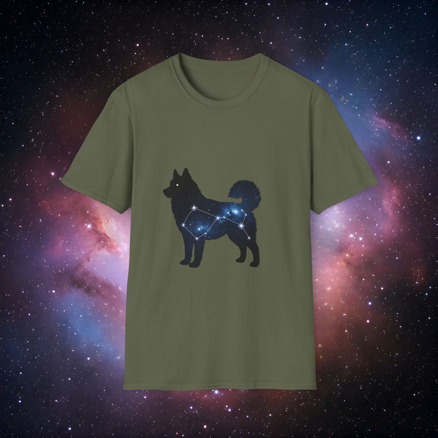 Constellation Dog 5 Unisex T-Shirt – Galaxy Dog Design