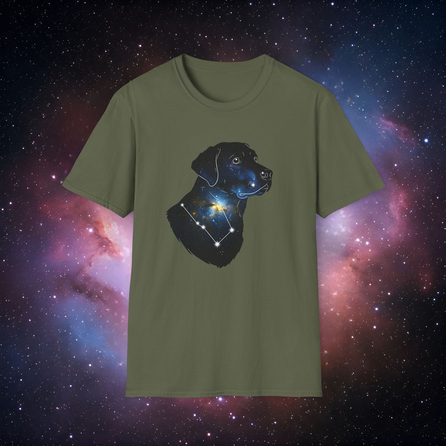 Constellation Dog 4 T-Shirt - Unisex Softstyle Tee for Dog Lovers