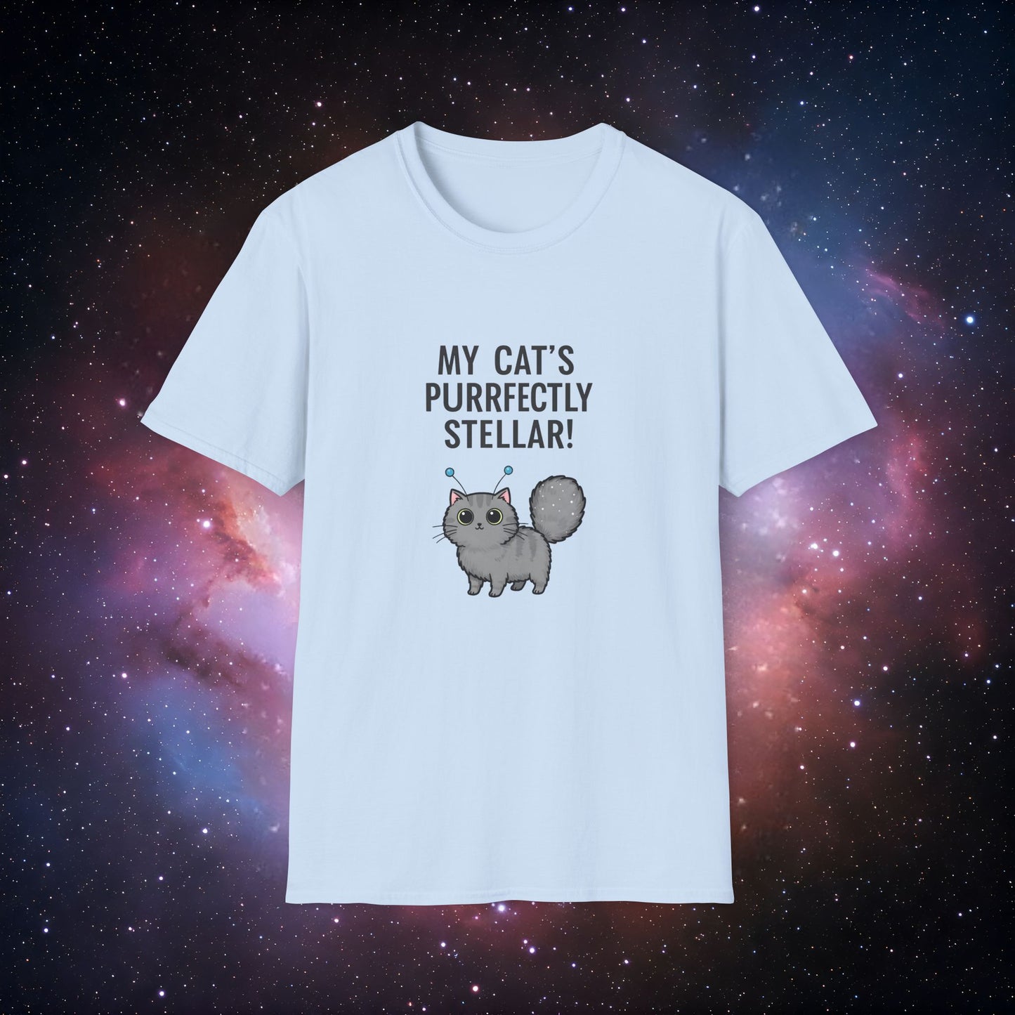 "My Cat's Purrfectly Stellar!" - Unisex Softstyle Tee