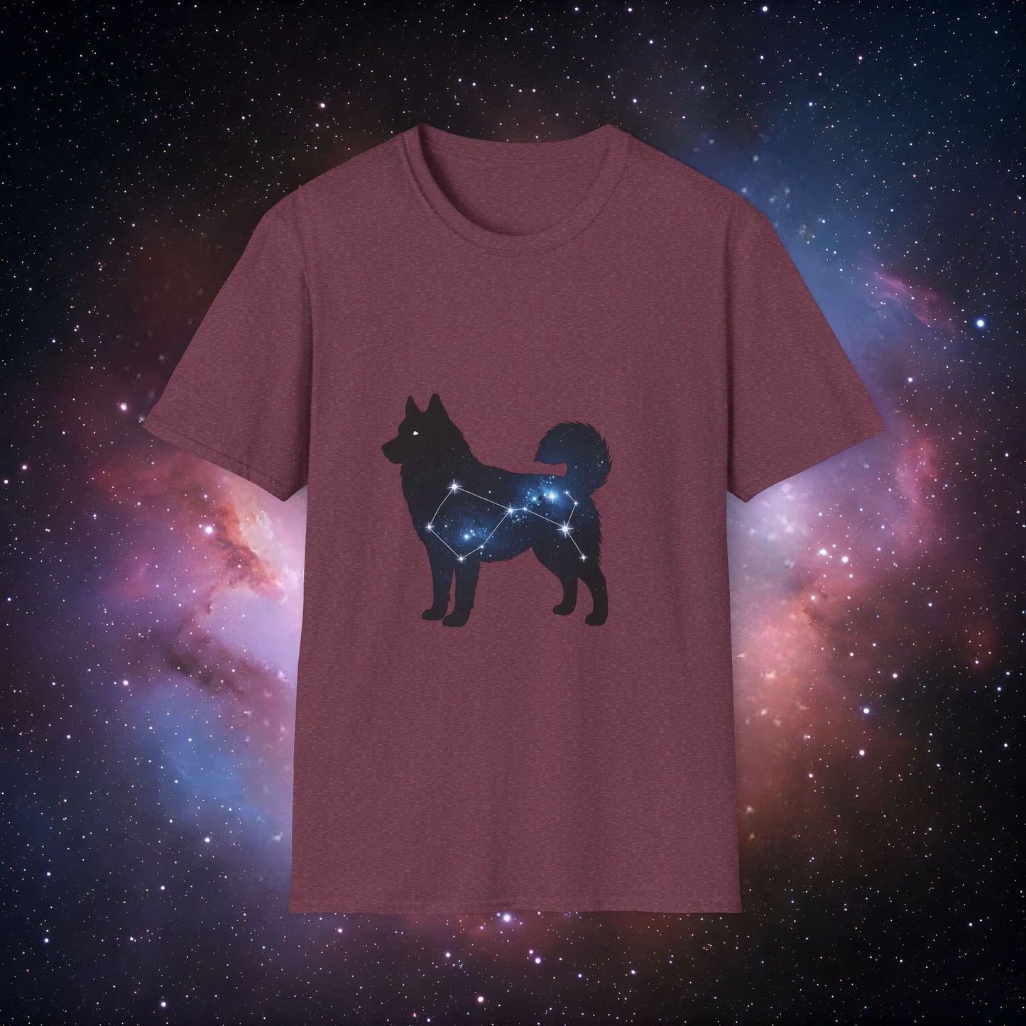 Constellation Dog 5 Unisex T-Shirt – Galaxy Dog Design