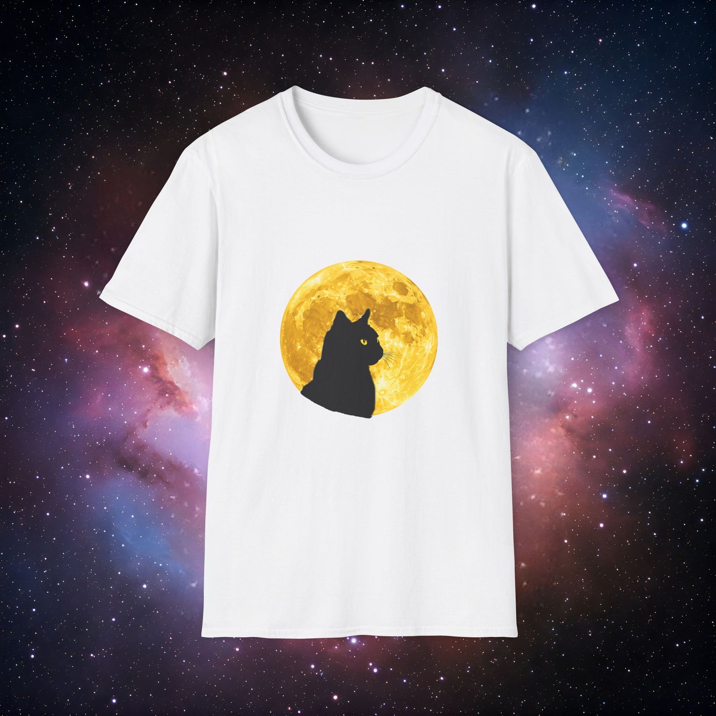 Moonlight Cat 3 Unisex Softstyle T-Shirt