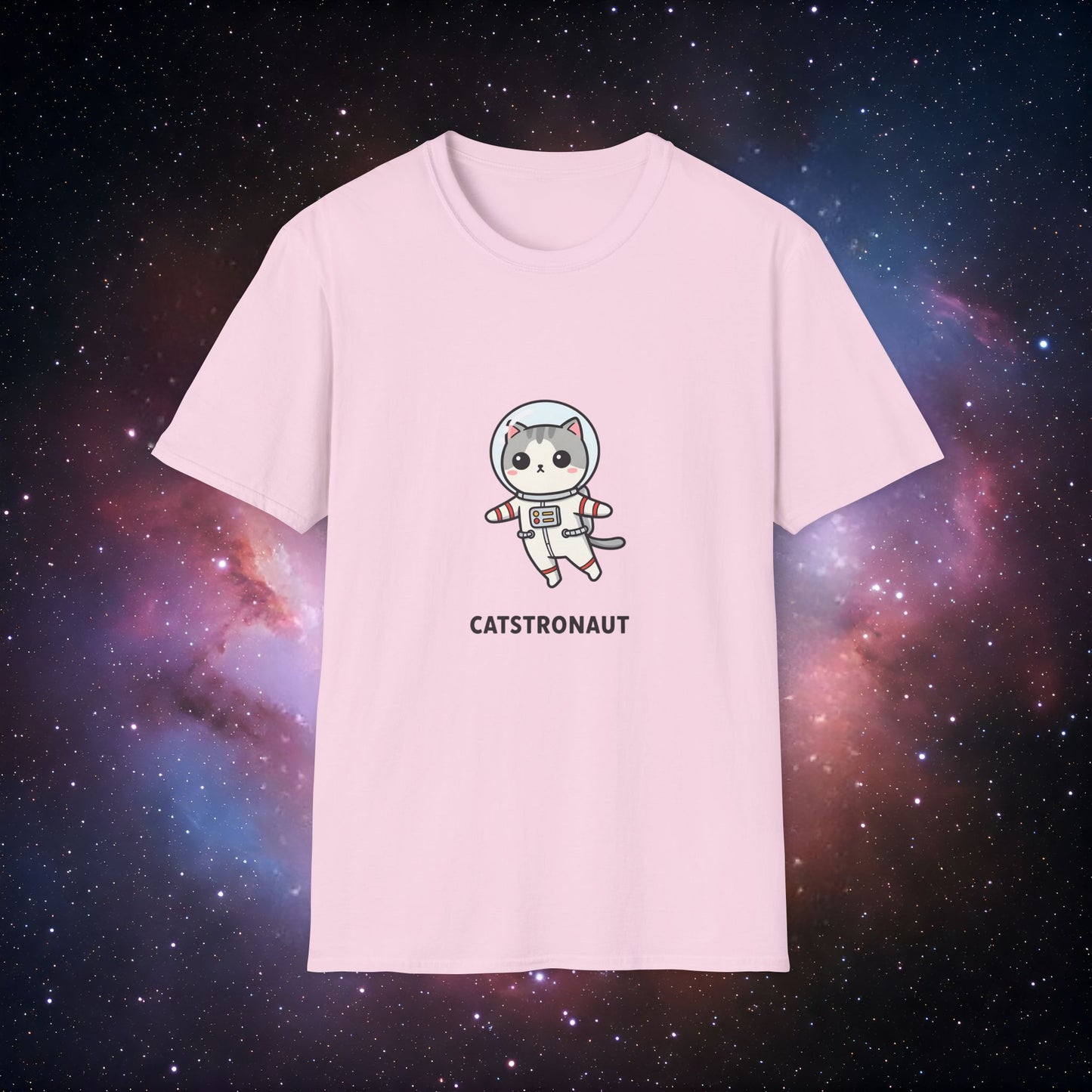 Catstronaut 4 Unisex Softstyle T-Shirt - Fun Space-Themed Tee for Animal Lovers