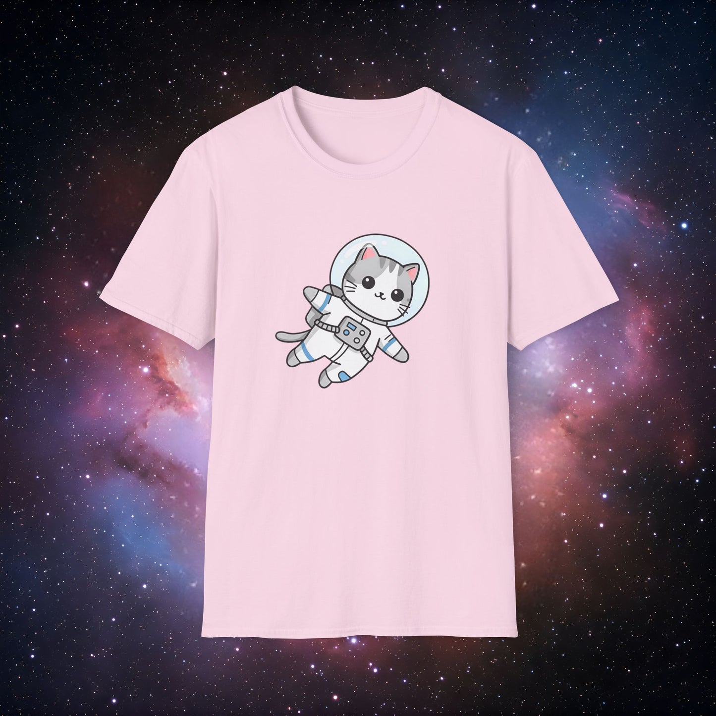 Astro Cat 3 Unisex T-Shirt - Space Adventure Tee