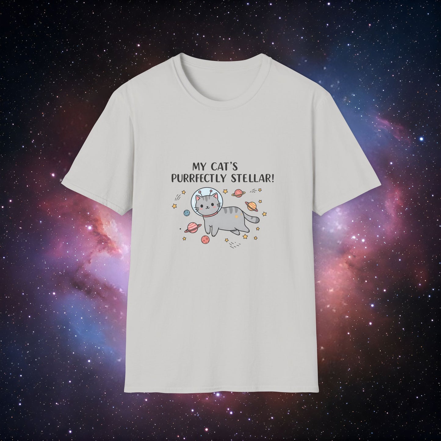 "My Cat's Purrfectly Stellar! 4" - Unisex Softstyle Tee