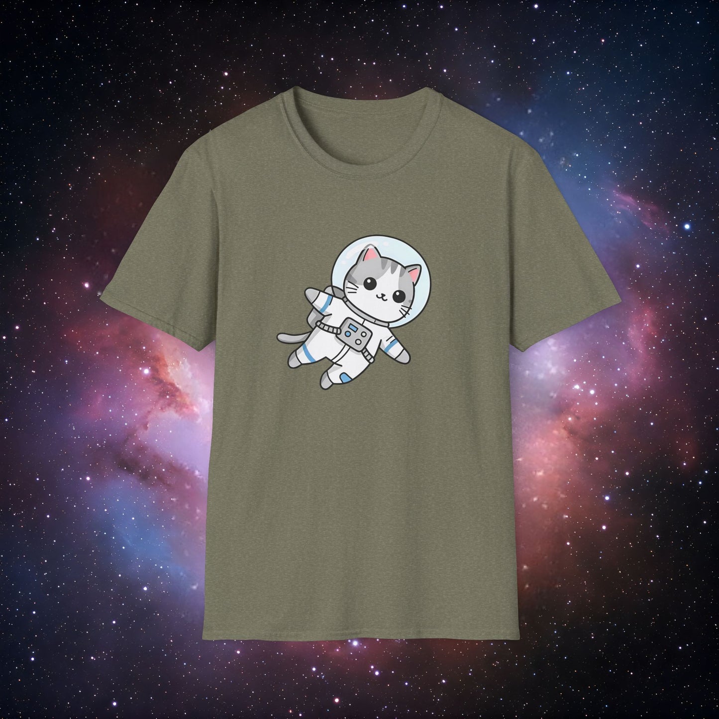 Astro Cat 3 Unisex T-Shirt - Space Adventure Tee