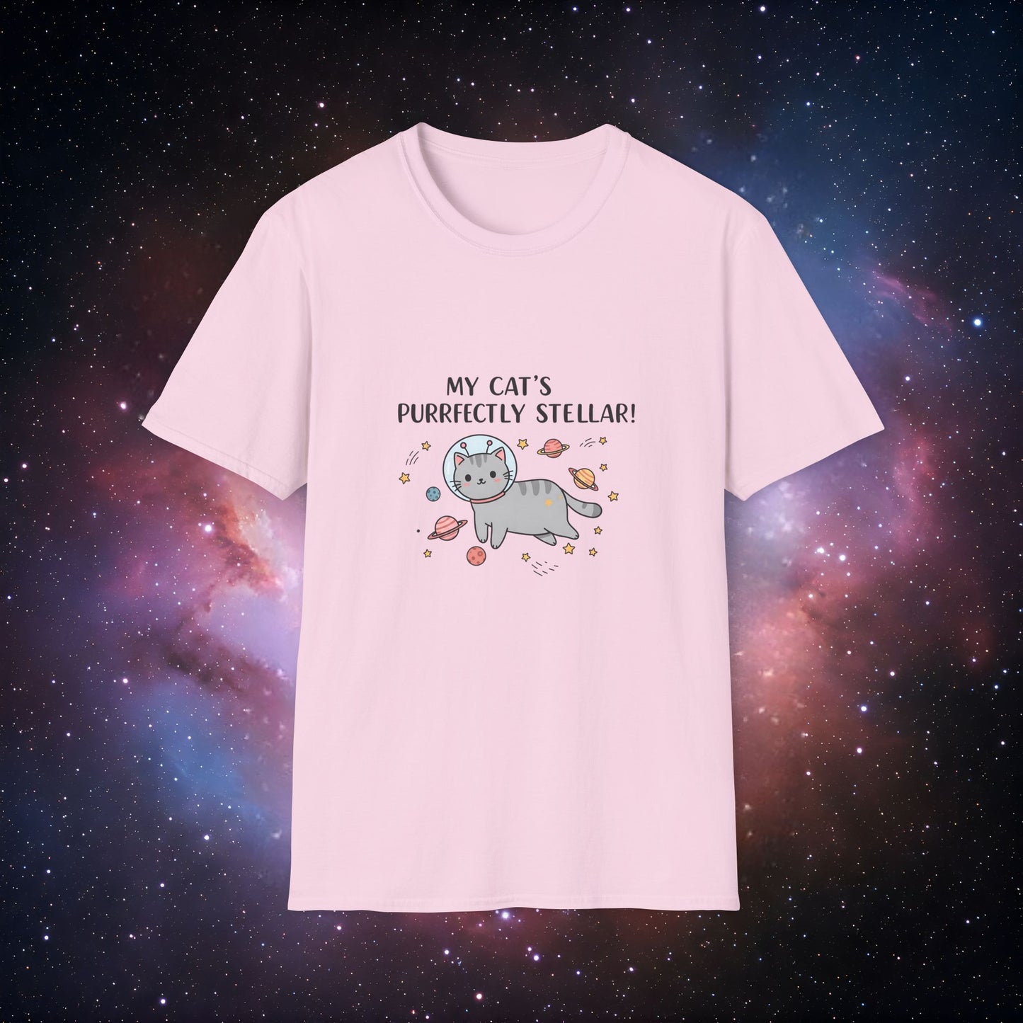 "My Cat's Purrfectly Stellar! 4" - Unisex Softstyle Tee