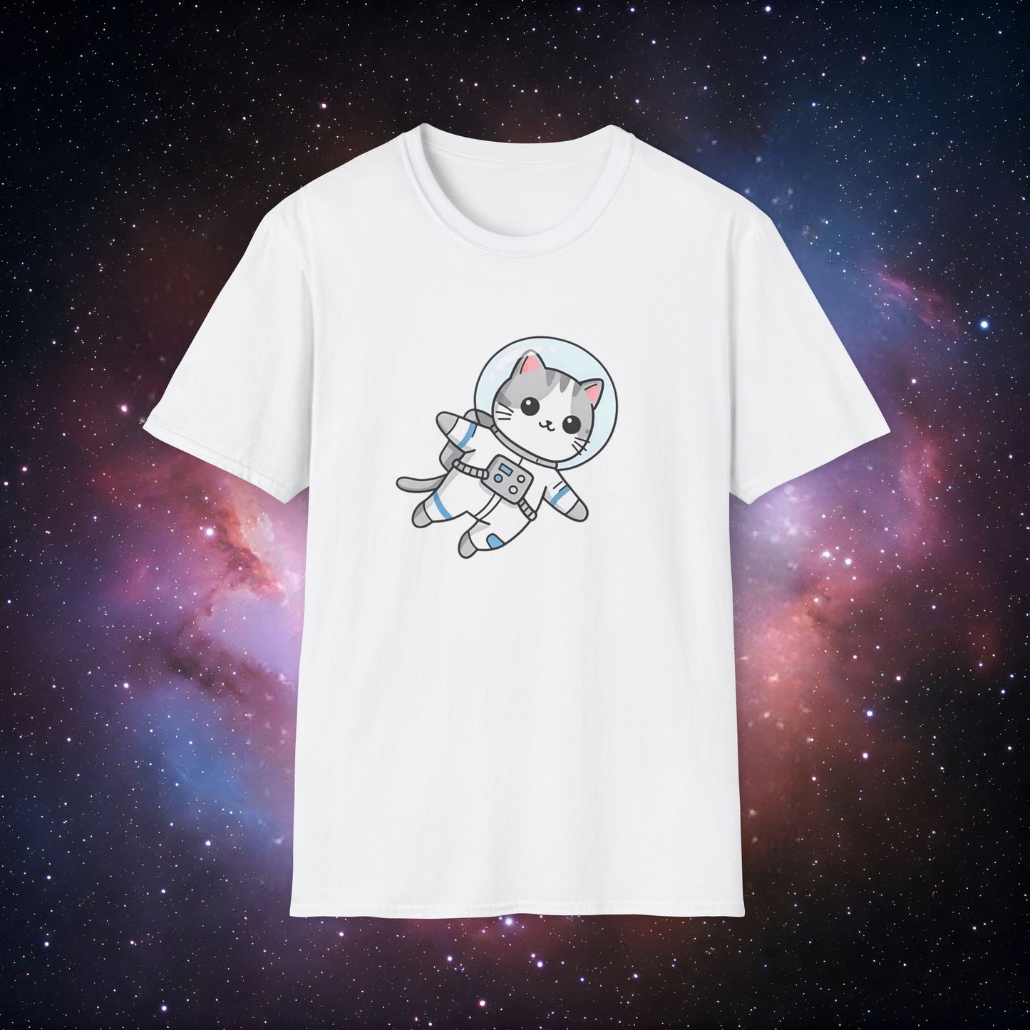 Astro Cat 3 Unisex T-Shirt - Space Adventure Tee