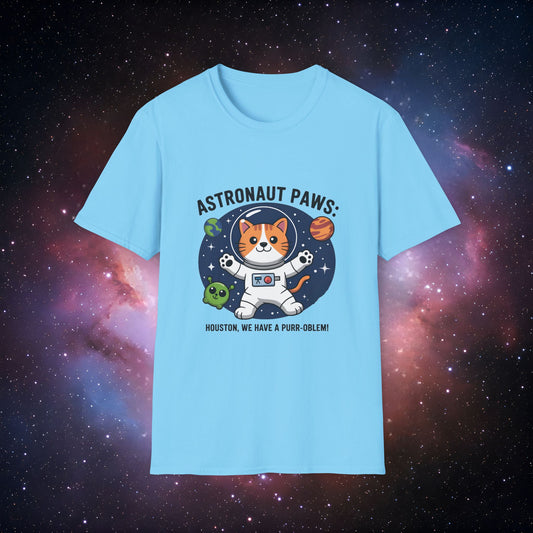 Houston We Have a Purr-oblem 5 - Unisex Softstyle T-Shirt