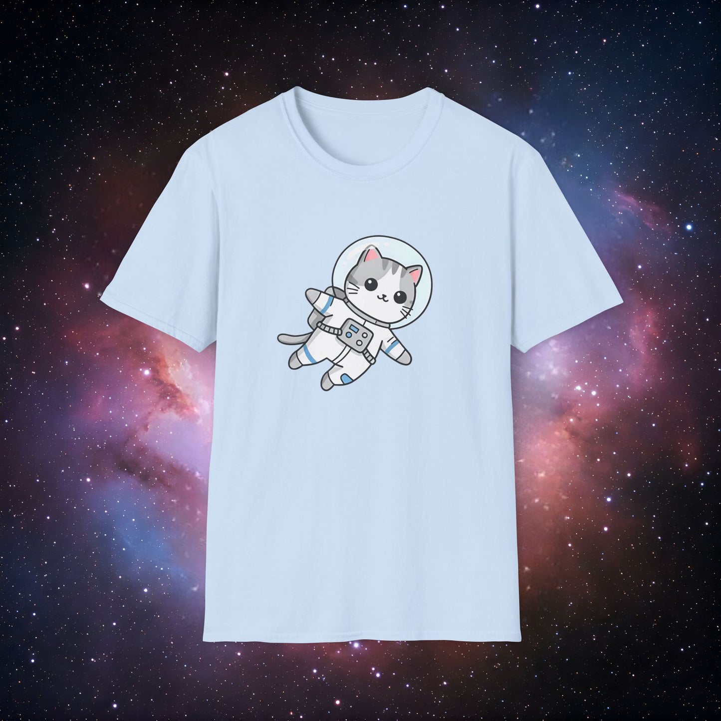 Astro Cat 3 Unisex T-Shirt - Space Adventure Tee