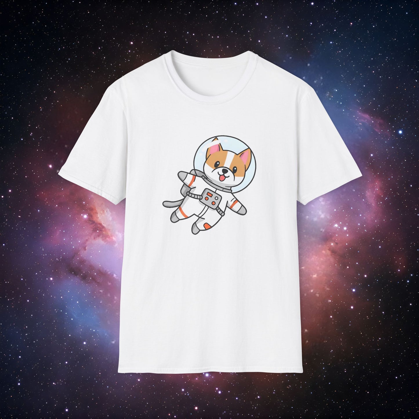 Astro Dog 2 Unisex Softstyle T-Shirt - Space Lover Apparel