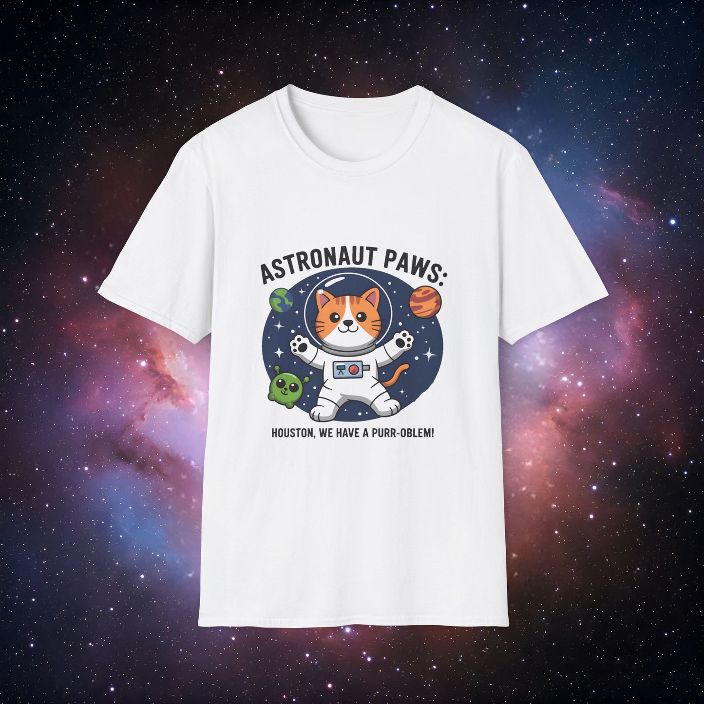 Houston We Have a Purr-oblem 5 - Unisex Softstyle T-Shirt