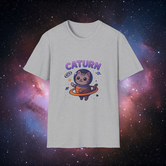Caturn 4 Unisex Softstyle T-Shirt - Perfect for Space Lovers!