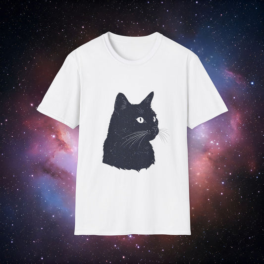 Cosmic Cat 3 Unisex Softstyle T-Shirt - Perfect for Cat Lovers