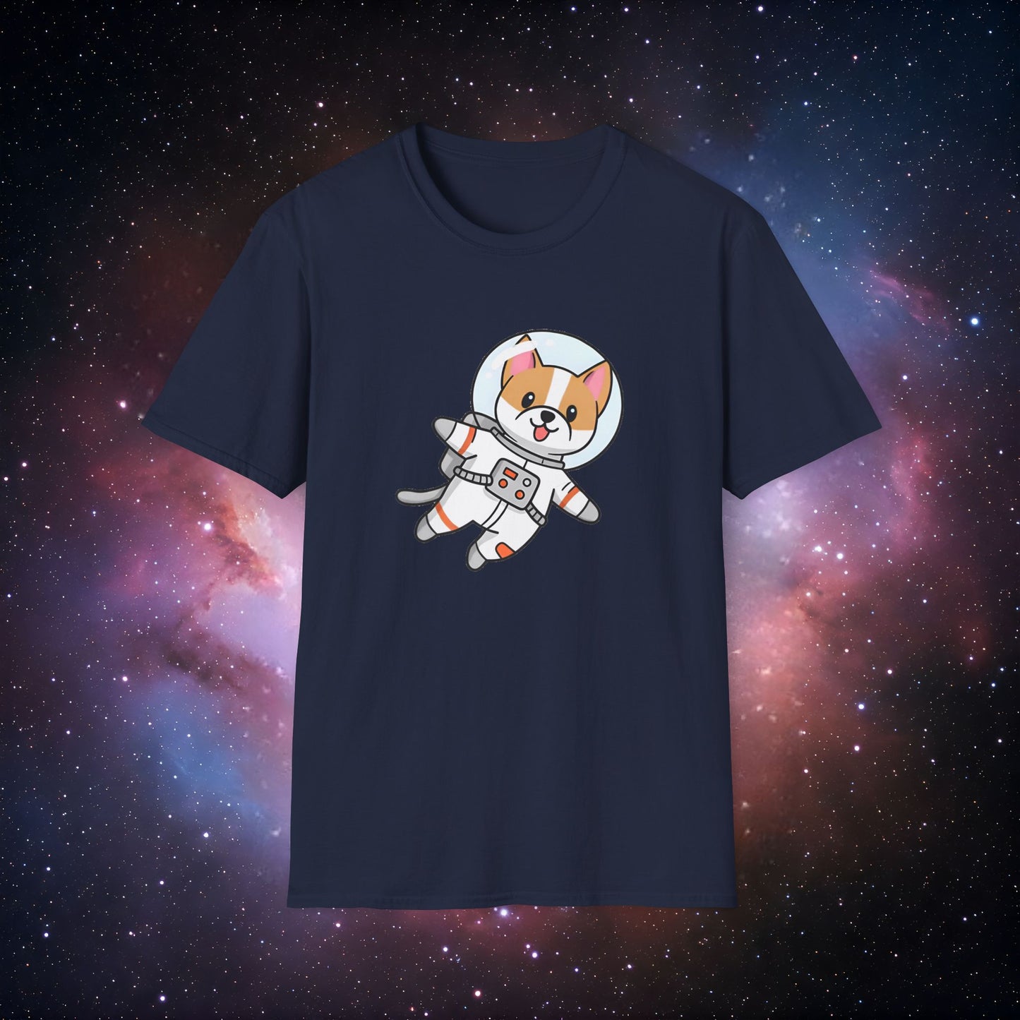 Astro Dog 2 Unisex Softstyle T-Shirt - Space Lover Apparel