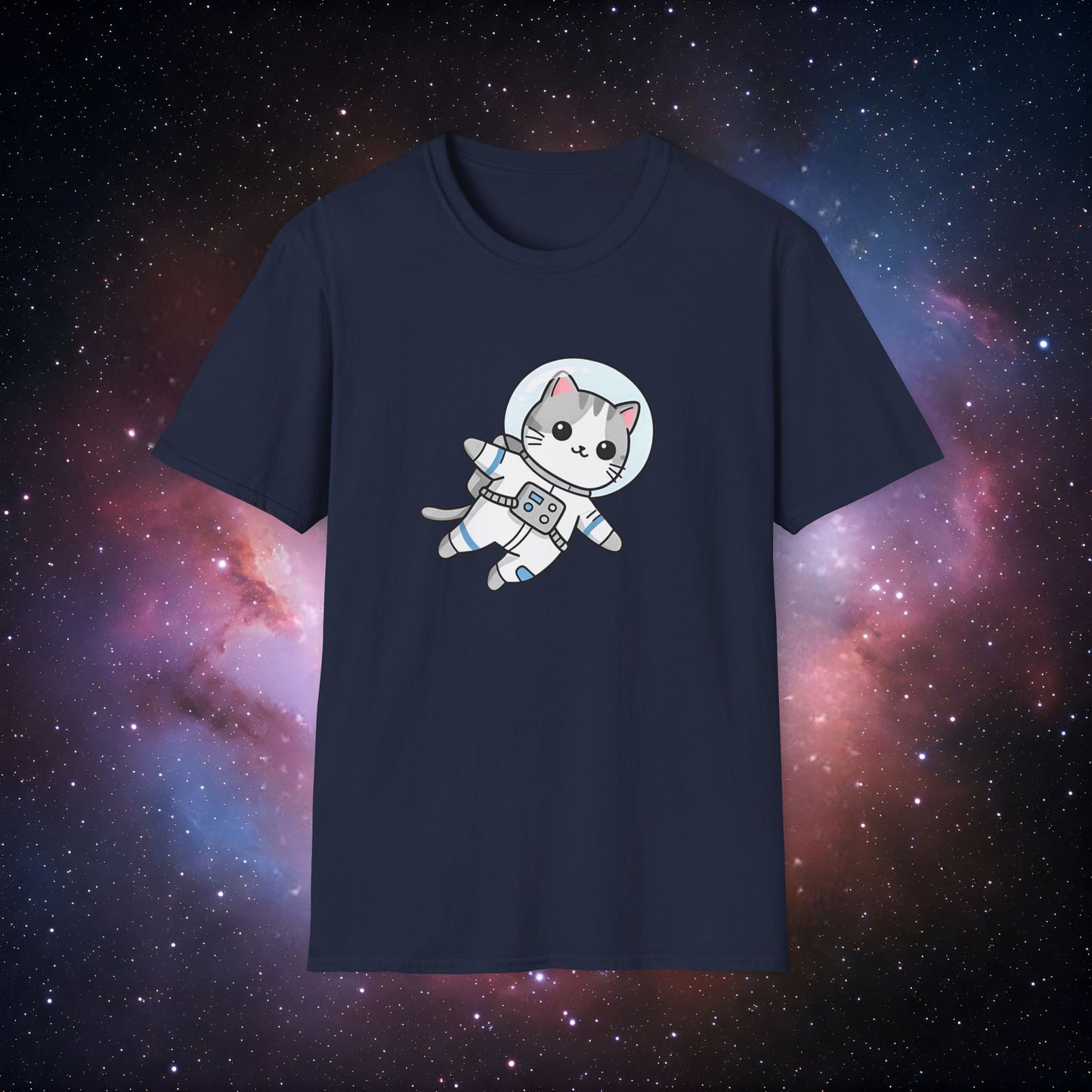 Astro Cat 3 Unisex T-Shirt - Space Adventure Tee