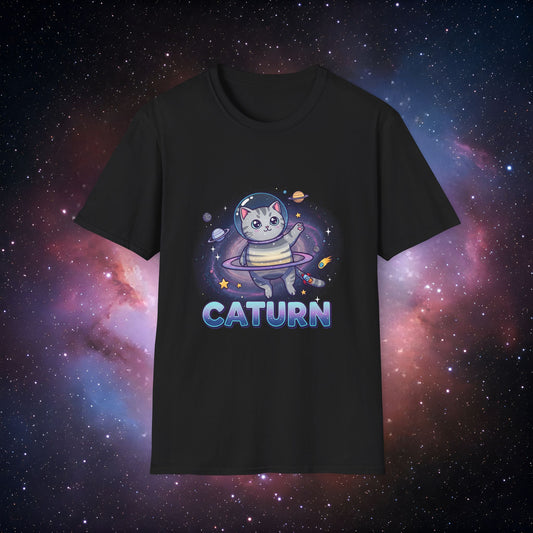Caturn 1 Graphic T-Shirt - Perfect for Space Lovers