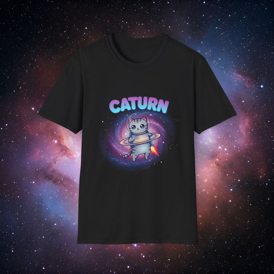 Caturn 2 - Galaxy Cat Unisex T-Shirt