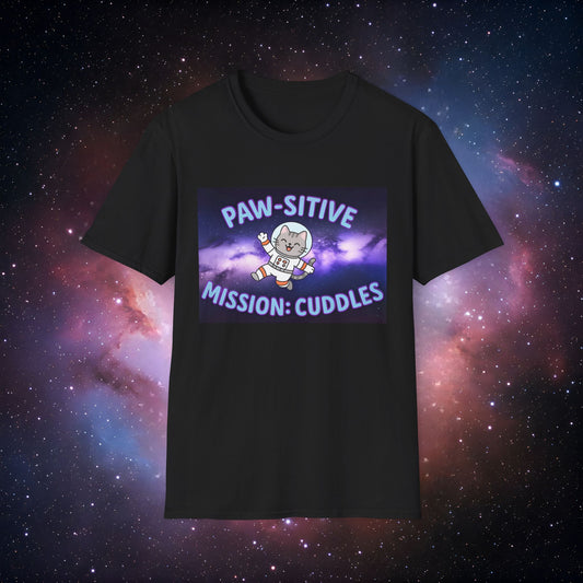 Paw-sitive Mission: Cuddles 2 Unisex Softstyle T-Shirt, Cute Pet Lover Tee