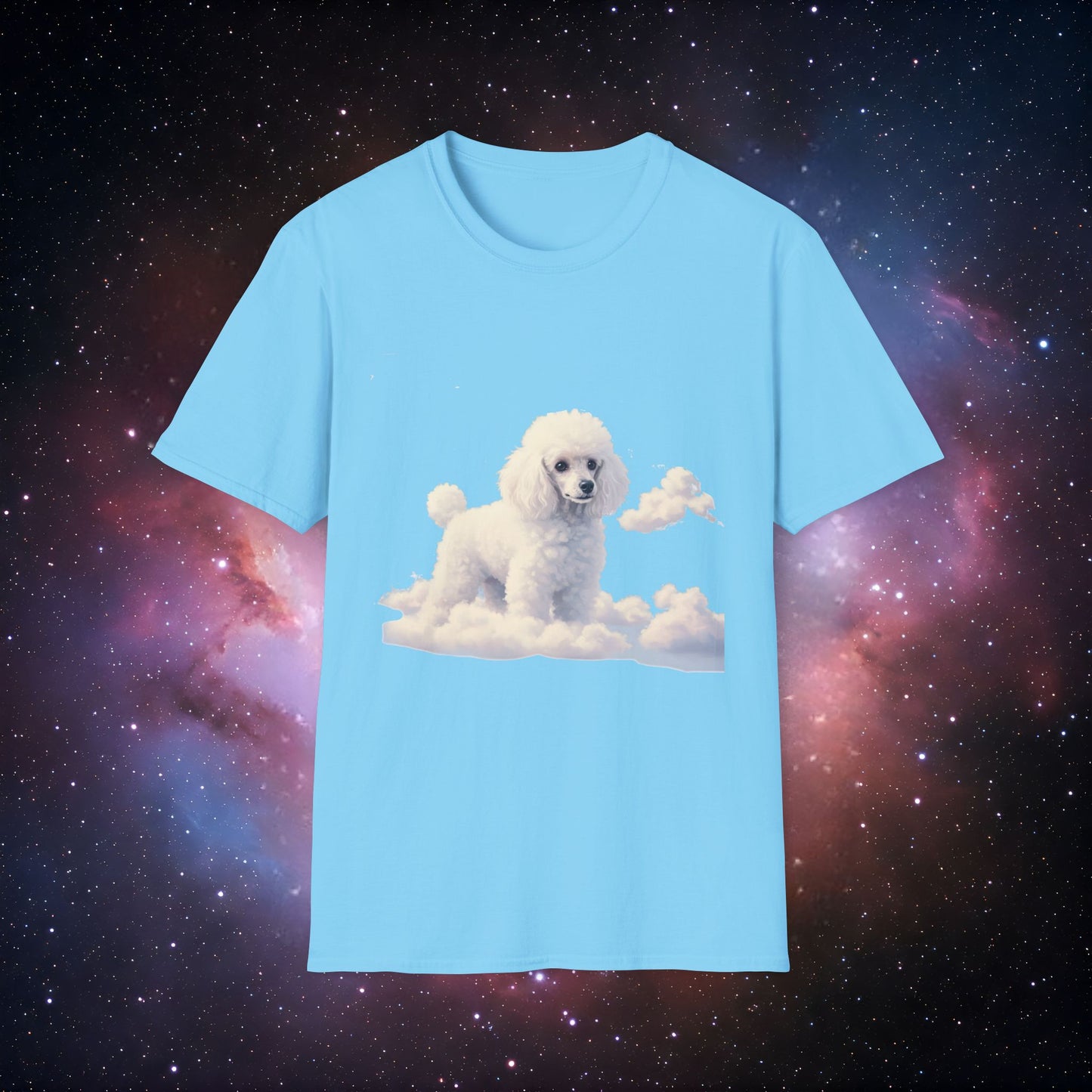 Cloud Poodle 2 Unisex Softstyle T-Shirt - Cute Dog Graphic Tee for Animal Lovers