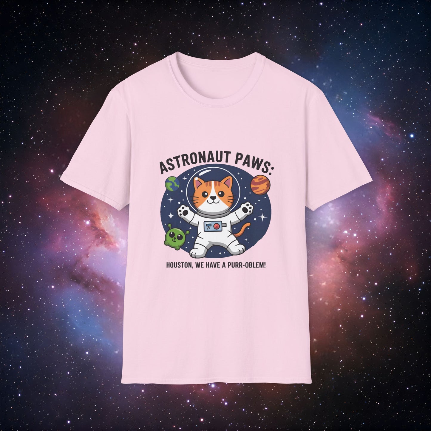 Houston We Have a Purr-oblem 5 - Unisex Softstyle T-Shirt