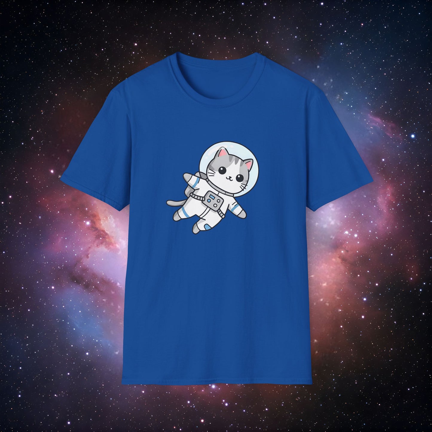 Astro Cat 3 Unisex T-Shirt - Space Adventure Tee