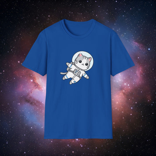 Astro Cat 3 Unisex T-Shirt - Space Adventure Tee