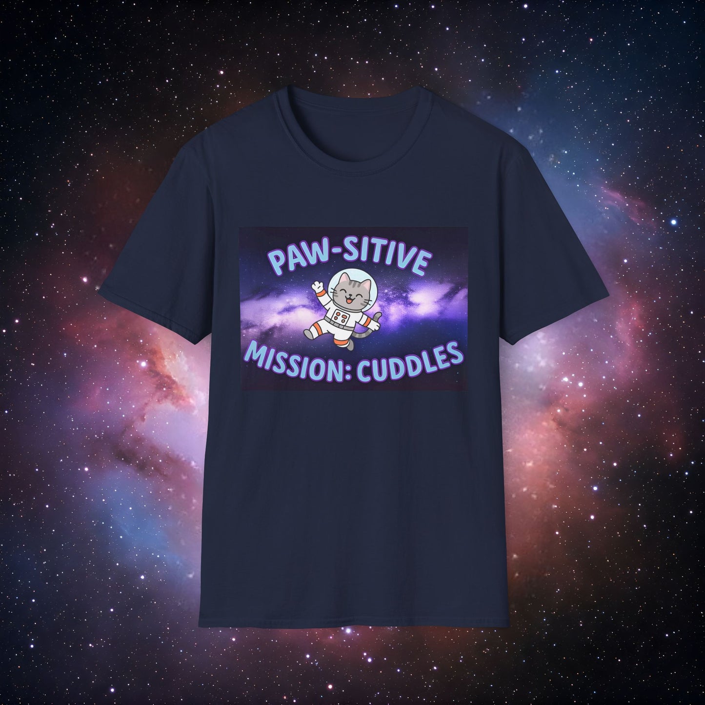 Paw-sitive Mission: Cuddles 2 Unisex Softstyle T-Shirt, Cute Pet Lover Tee