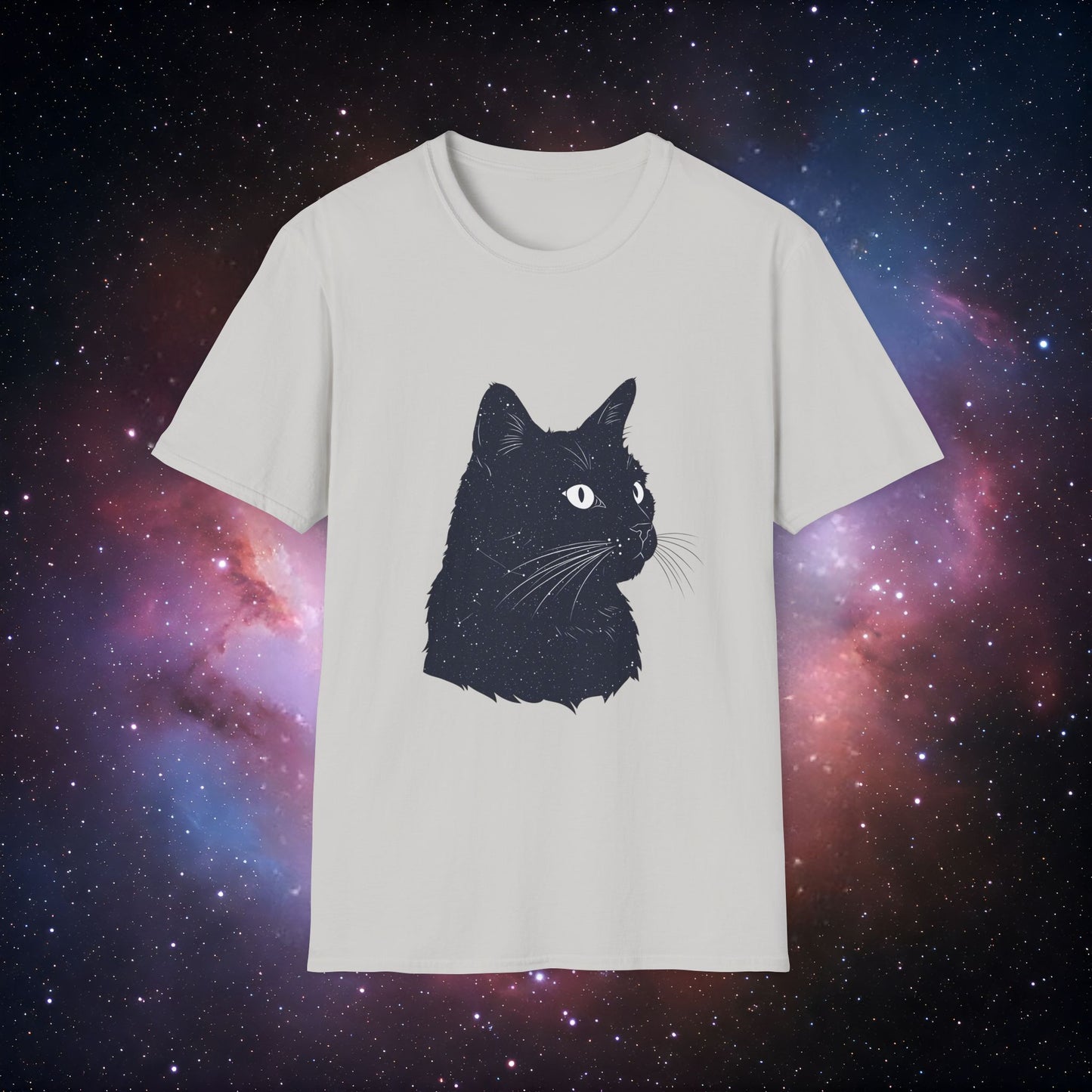 Cosmic Cat 3 Unisex Softstyle T-Shirt - Perfect for Cat Lovers