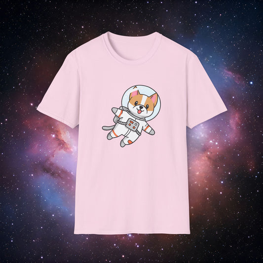Astro Dog 2 Unisex Softstyle T-Shirt - Space Lover Apparel